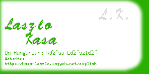 laszlo kasa business card